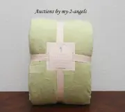 NEW Pottery Barn Kids CHAMOIS Full/Queen F/Q Duvet Cover LIGHT GREEN So Soft!