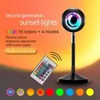 1 x Sunset Projection Lamp Colorful Remote Control RGB Sunset Projection Lamp