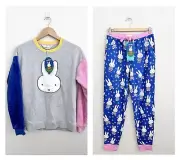 New Peter Alexander Women’s Miffy Long Sleeve Top + Pyjama PJ Set XS RRP$179