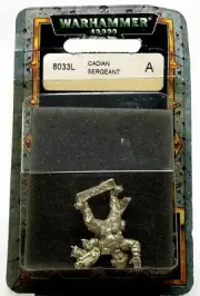 WARHAMMER 40K Blister: 8033L Cadian Sergeant (Green Logo) SEALED GAMES WORKSHOP
