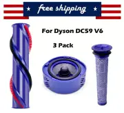 Replacemet Parts Roller Brush Pre and Post Motor Filter for Dyson DC59 V6 Vacuum