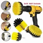 3Pcs Electric Drill Brush Head Daily Cleaning Household Floor Car Clean Tool Kit