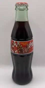 COCA COLA COKE 1998 EDITION CHRISTMAS 8oz BOTTLE