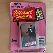 1984 Michael Jackson Topps 33 Photo Cards Complete Collectors Set Trading Sealed
