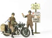 Tamiya 1:35 Scale WWII British BSA M20 Motorcycle with Military Police Model Kit