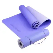 NNEDSZ TPE Pilates Exercise Yoga Mat 8mm - Light Purple