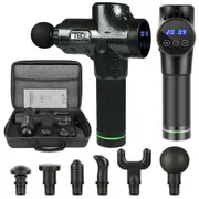 NEW Super High Power 30 Speed XL Massage Gun 6 Heads Muscle with Carry Case Bag