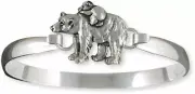 Polar Bear Bracelet Jewelry Sterling Silver Handmade Polar Bear And Cub Bracelet