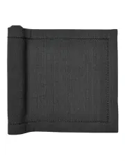 [Madras Link] Jetty Dark Grey Table Runner 35x200cm in Grey