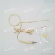 All Beige Headset Microphone for Sennheiser Wireless earset HeadMic 3.5mm Lock