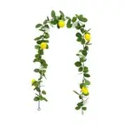 Artificial Lemon Garland with Flowers Wedding Table Decoration Greenery Vine