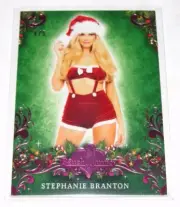 2016 Benchwarmer STEPHANIE BRANTON Holiday #25 Pink Foil Variant/5 PLAYBOY Sexy