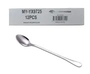 Smartlink 6pcs Stainless Steel Parfait Spoons Long Handle Dessert Ice Cream Spoons