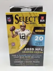 2020 Select NFL Football Hanger Box - Blue Prizm Die-Cuts - Burrow,Herbert