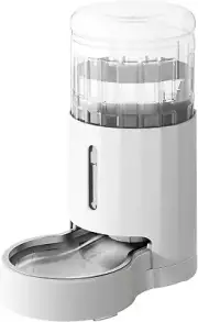 4L Cat Water Dispensers with Stainless Steel Bowl, Automatic Feeders Gravity Pet