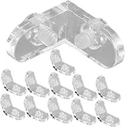 COMNESTBI 12Sets Clear Acrylic Corner Support Brackets Invisible Display Box Corner Reinforcement for Sturdy Storage Cases Easy to Clean and Maintain for DIY Projects