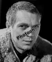 Steve Mcqueen War Lover Studio Portrait Celebrity B&W REPRINT RP #8766