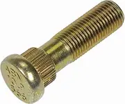 Dorman 610-566 M12-1.25 Serrated Wheel Stud - 14.38mm Knurl, 43.5mm Length Compatible with Select Scion/Subaru/Toyota Models, 10 Pack, Gold