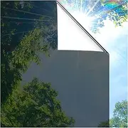 One Way Privacy Window Film Reflective Window Film See Out Not in Window Film Sun Blocking Heat Control Anti UV Non-Adhesive Static Cling for Home Office, 23.6 Inch X 6.5 Feet