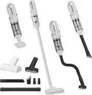 [COCCKO] Cordless Cordless Vacuum Cleaner - Lightweight & Powerful Handheld Vacuum Cleaner with 6000 Pa Suction Power, 50 W Motor, 4000 mAh Battery, 17 Minutes Runtime, Type-C Quick Charge - for Car