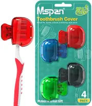 Toothbrush Head Cover Cap: Toothbrush Protector Brush Pod Case Protective Plasti