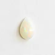 0.43ct 8x5mm pear Australian opal natural solid white / light opal loose stone