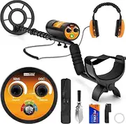 [hazlewolke] Underwater Metal Detector, 130ft Waterproof Metal Detectors with Pinpoint Mode, 10” Depth Professional Metal Detector for Adults