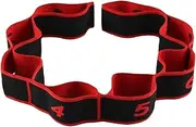 Oshhni Stretch Resistance Band Segmented Yoga Stretching Strap Home Gym Multi Loop Stretch Strap for Fitness Latin Dance Taekwondo