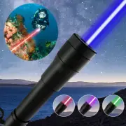 H5 Waterproof Blue Laser Pointer Visible Green Beam Diving Red Lazer Purple Pen