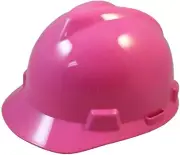 MSA V-Gard Cap Style Hard Hat - Hot Pink