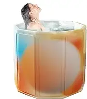 Portable Bathtub for Shower Stall - Thickened Full Body Washing Tub for Women Male | Thickened Full Body Space-Saving Bathing Bucket Small Apartments