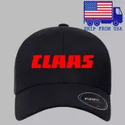 CLAAS Tractor Black Hat Baseball Cap Size S/M & L/XL