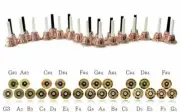 25 Tones Set of Copper Hand bells With Bag, 25 Handbell Set