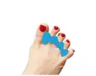Toe Separators Spacers Correct Your Toes Soft Blue Beginner Users Relieves Pain