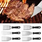 3Pcs Stainless Steel Desserts Spatulas Fried Fish Spatulas Heat Resistant beHTX