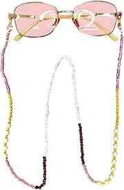 [Generic] Colorful Beaded Eyeglass Chain, Glasses Chains for Women, Beaded Chain, Handmade Chain for Glasses, Crochet Eyeglass Chain