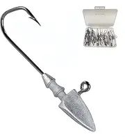 DAYUYUE 4-30pcs Fishing Jig Heads Kit 3.5g 5g 7g 10g 14g with Tackle Box Soft Bait Hooks for Freshwater Saltwater Lures