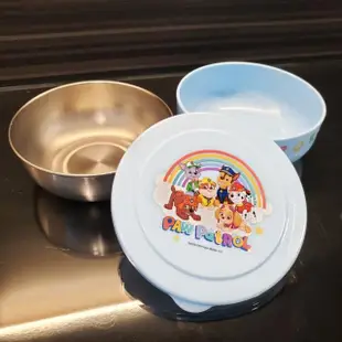 【paw patrol 汪汪隊立大功】不鏽鋼餐具4件組(兒童餐具; 杯子; 盤子;碗; 汪汪隊;兒童;不鏽鋼餐具)