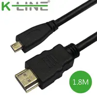 在飛比找ETMall東森購物網優惠-K-Line Micro HDMI to HDMI 4K影音