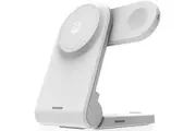 STM Charge Tree Magnetic 3-in-1 Wireless Charging Stand with 20W Wall Plug White