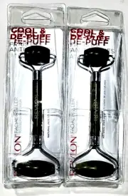 2 Revlon Cool And De-puff Facial Roller Natural Jade Stone Reduce Puffiness