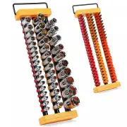 2-Pack Socket Rail & Bit Holder 1/4 3/8 1/2 Drive Portable ABS Socket Organizer