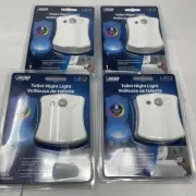 4-Pack! Toilet Night Light - Multi-Color LED Motion Sensor Automatic Night Light