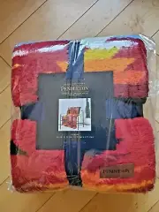 Pendleton Sherpa Fleece Throw Short Sands Red Reversible 50”x70” New