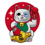 LUCKY CAT BOXING 中性短袖T恤 4色 拳擊冠軍招財貓幸運貓咪日本富士山團體服班服禮物潮T上衣男裝 厚磅