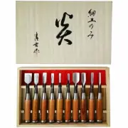 Japanese Chisel Nomi Tools Wood Carving "En" 10 pieces 1 set Craft Very Popular