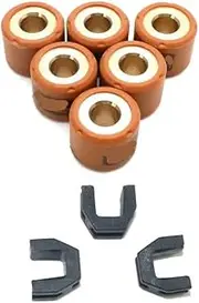 Motorcycle Variator Weights Rollers 18x14mm 7/8/9/10/11/12/13/14/15/16/17/18g + Variator Sliders Fit for Scooter 125cc 150cc(13g)