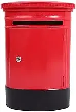OHPHCALL Victorian Mailbox Wall Mount Letter Box Iron Mail Box Decor Sturdy and Stylish for