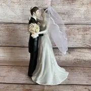 Weddingstar Porcelain Wedding Cake Topper ~ Large Jewish Bride & Groom