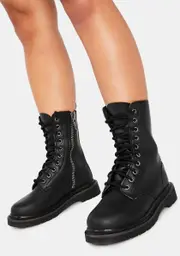 [Demonia] Never Back Down Combat Boots